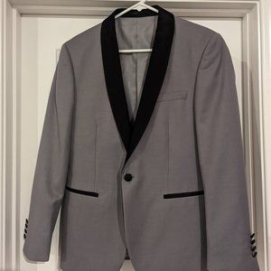 Light Grey Suit Jacket Top